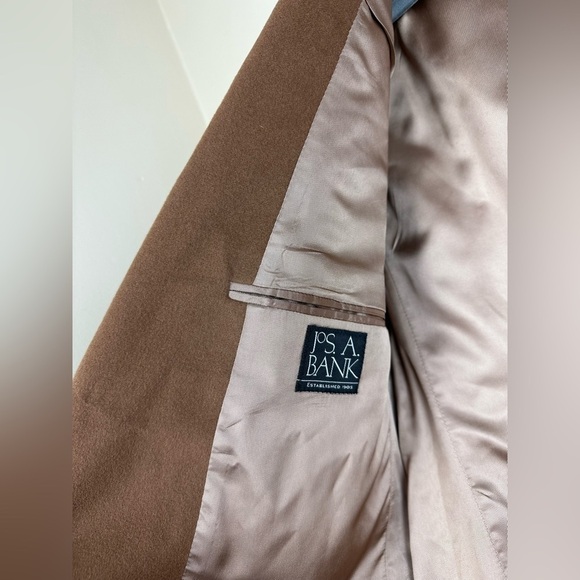 Jos A Bank 100% Cashmere Brown Suit Jacket career Blazer - Picture 7 of 9